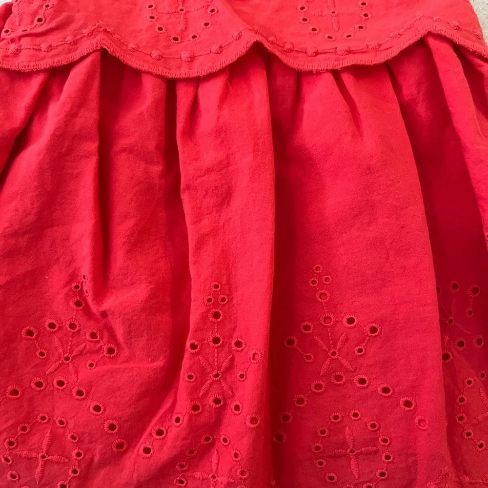 Carter’s Pink Eyelet, Scalloped Edge Dress 6M